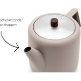 Bredemeijer Theepot Duet Design Boston 1,1L zand Dubbelwandig