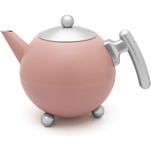 Bredemeijer - Theepot Bella Ronde 1,2L Blush - dubbelwandig