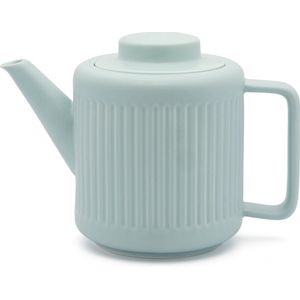 MESNEY 2L glazen theepot met infuser, hittebestendig borosilicaatglas, theepotinfuser voor losse thee, 2-in-1 zeef en deksel, kookplaatbestendig