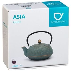 Bredemeijer - Theepot Anhui 0,9L gietijzer aubergine met filter