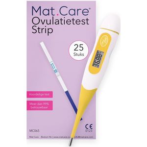 Mat Care BBT ovulatiethermometer + XL pack 25 ovulatietest strip
