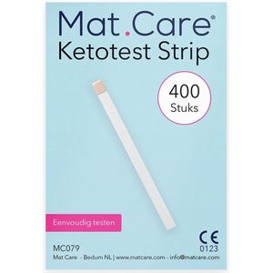 Mat Care Ketostrips - Ketonentest - Ketosticks - Keto teststrips - Ketotest 400 stuks