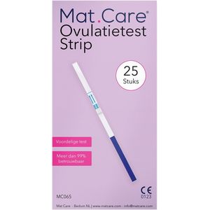 Mat Care Ovulatietest Strip XL pack 25 stuks