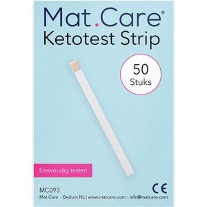Mat Care Ketostrips - Ketonentest - Ketose teststrips - Ketosticks - Keto Test 50 stuks