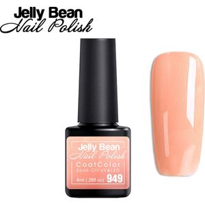 Jelly Bean Nail Polish Gel Nagellak New - Gellak - Peach Shimmer - Glitter - UV Nagellak 8ml