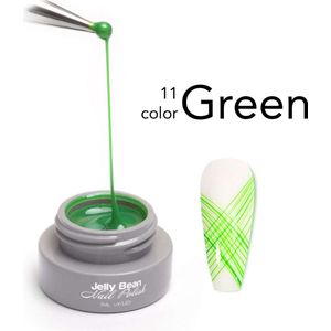 Jelly Bean Nail Polish spider gel Groen - nail art gel Green - UV gellak 5ml