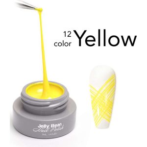 Jelly Bean Nail Polish spider gel Geel - nail art gel Yellow - UV gellak 5ml