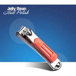 Jelly Bean Nail Polish nagelknipper met grip Oranje - groot model senioren nageltang - nagelschaar voor vingernagels en teennagels
