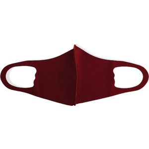 Fashion - Kinder mondmasker - Bordeaux rood - Herbruikbaar mondkapje - Wasbaar op 60 graden
