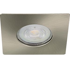 IP65 LED Inbouwspot Adna -Vierkant RVS Look -Extra Warm Wit -Dimbaar 3W -Philips