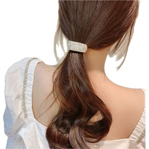 Haar elastiek - Haar accessoires - Strass steentjes - Haarklem - Haarclip - Haarsieraad - Haarspeld - Haar accessoires - Dames - Zilver - 5 cm - Origineel - Cadeau - Luxe