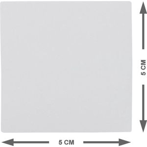 25 Whiteboard Magneten Vierkant 5 cm - Grijs - Herschrijfbaar