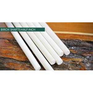 Birch Shafts 13 Mm, 34 Inch Long