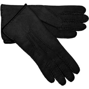 Suède Lammy Handschoenen Zwart