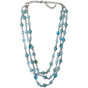 Turquoise Meadow - Korte Ketting - Turquoise - Nikkelvrij