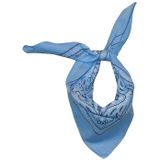 Bandana / Kleine Sjaal Baby Blauw - Wit