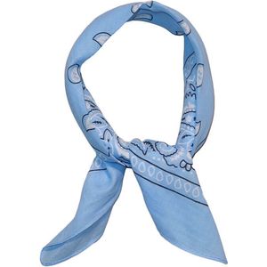 Bandana / Kleine Sjaal Baby Blauw - Wit