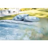 Kayori - Ichiya - Dekbedovertrek - Grijs Groen - Katoen Wafel