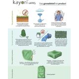 Kayori - Ichiya - Dekbedovertrek - Grijs Groen - Katoen Wafel