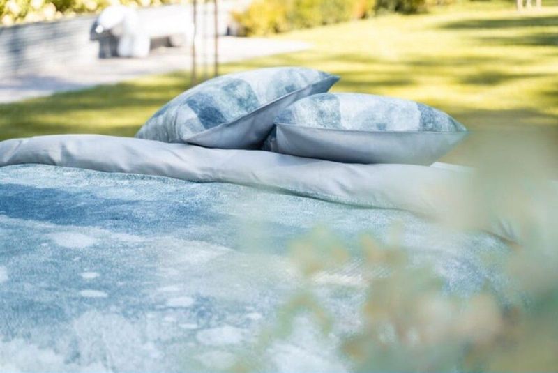 Kayori - Ichiya - Dekbedovertrek - Grijs Groen - Katoen Wafel