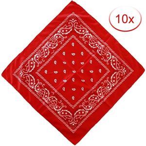Boerenzakdoek rood 10 stuks – 55x55 cm - Trots op de boer - Bandana - Boerenprotest