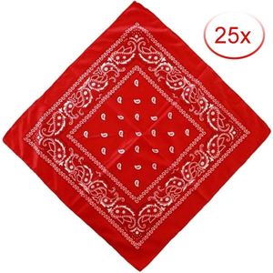 Boerenzakdoek rood 25 stuks – 55x55 cm - Trots op de boer - Bandana - Boerenprotest