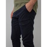 Petrol Industries - Cargo Chino - Donker Blauw - Slim Fit - 98% Katoen, 2% Elastaan