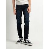 Petrol Industries - Boys Seaham Slim Fit Jeans - Zwart/Blauw