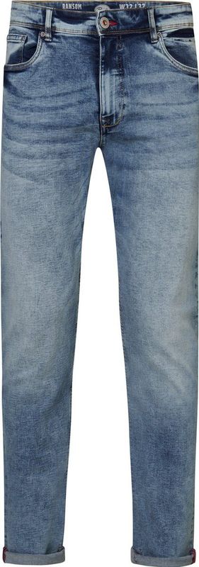 Petrol Industries - Heren Ransom Regular Tapered Fit Jeans - Blauw
