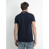 Petrol Industries - Heren Klassieke Polo - Blauw - 95% Katoen, 5% Elastaan