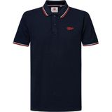 Petrol Industries - Heren Klassieke Polo - Blauw - 95% Katoen, 5% Elastaan