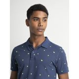 Petrol Industries - Palmtree Polo - Blauw - 100% Katoen