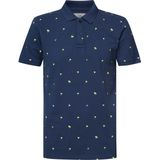 Petrol Industries - Palmtree Polo - Blauw - 100% Katoen