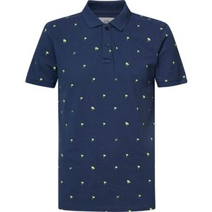 Petrol Industries - Palmtree Polo - Blauw - 100% Katoen
