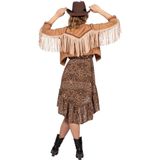 Wilbers - Damesjas - Bruin - Imitatiesuède - Franjesdetail