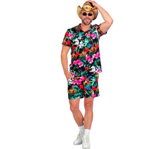 Wilbers - Feestoutfit - Gebloemde Jungleprint - Korte Mouwen - Comfortabele Stof