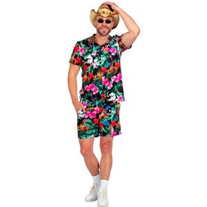 Wilbers - Zomerhemd Met Bloemenprint - Short - Multicolor - Katoen