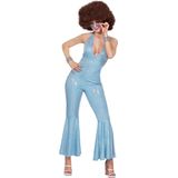 Catsuit disco blauw