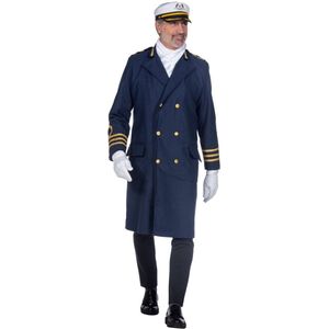 Kapiteinsjas - Diepblauw - Gouden Details - Getailleerd