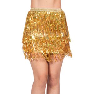 Rok - Goud - Franjes - Feestgarderobe