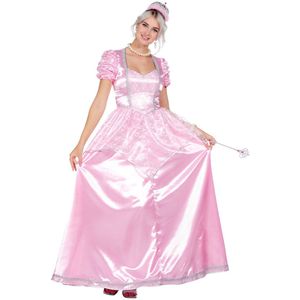 Prinsessen jurk lang roze