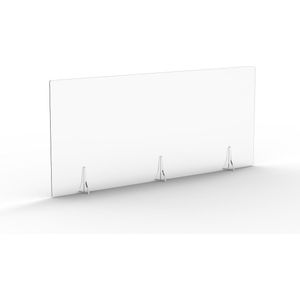 Kuchscherm Plexiglas - Tafelscherm 160 x 70 cm. kassascherm - hygiënescherm - polycarbonaat - spatscherm - preventiescherm