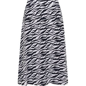 Rok - Alloverprint - Viscose - Blinde Ritssluiting - Elastische Tailleband