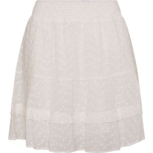 Blouse - Korte Mouwen - Broderie Anglaise - Wit - 100% Cotton