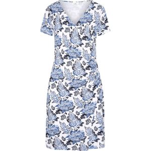 Jerseyjurken - Wikkeljurk - Multicolor - Stretch Jersey - Korte Mouwen