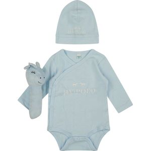 HV Polo Baby cadeauset Robin Babypink - 0-2 mths | grijs