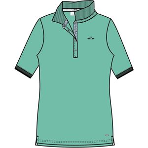 Poloshirt - Effen - Stretchkatoen Piqué - Metalen Knopen - Geborduurd Logo