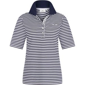 Poloshirt - Garengeverfde Streep - Katoen - Luxe Logo Print
