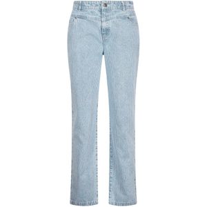 HV Society - HVSALISE - Broek - Spijkerstof - Blauw/Wit Streeppatroon