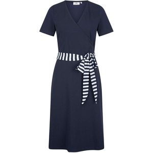 HV Society - Hvsariel - Overslagjurk - Effen Stof - Korte Mouw - Knielengte